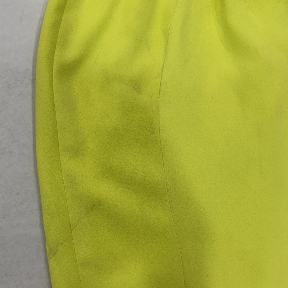 House of CB Strapless Corset-Detail Lime Green Bodycon Dress Medium-Plus cup - Picture 3 of 5